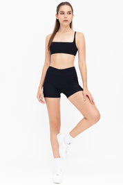 Peachy Mini Shorts Ribbed (Classic Black)