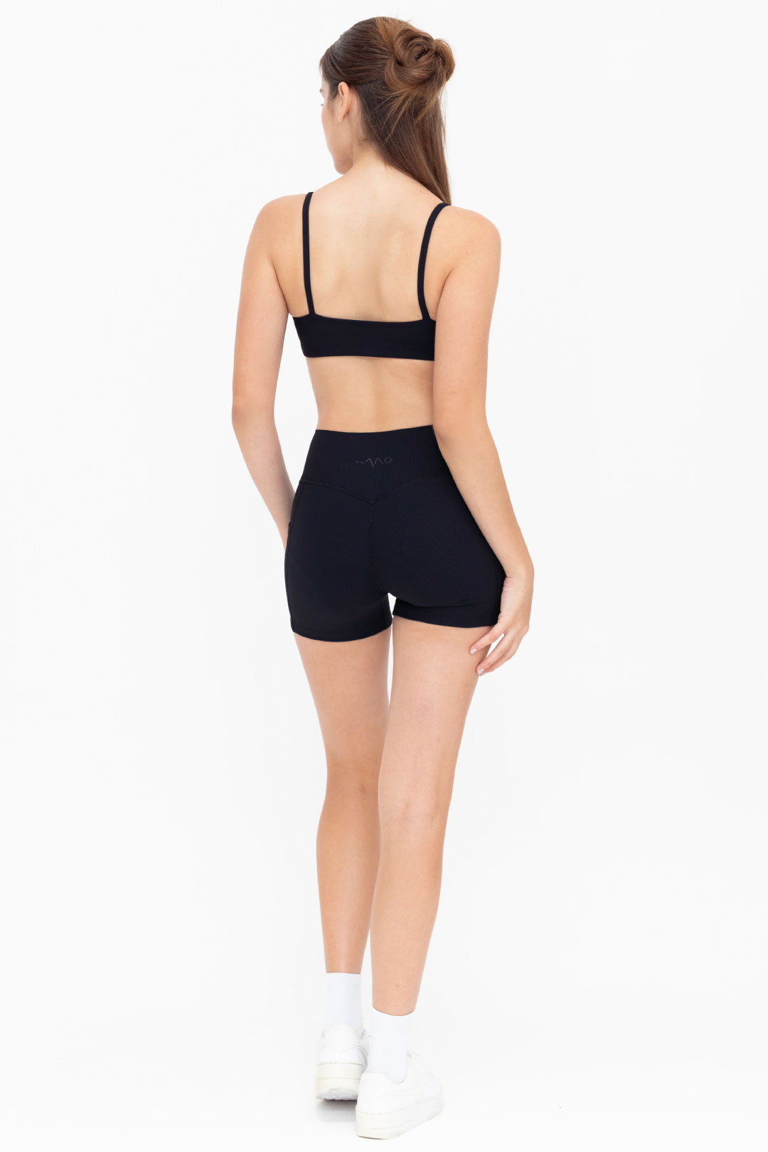 Peachy Mini Shorts Ribbed (Classic Black)