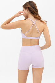Peachy Mini Shorts  (Taro)