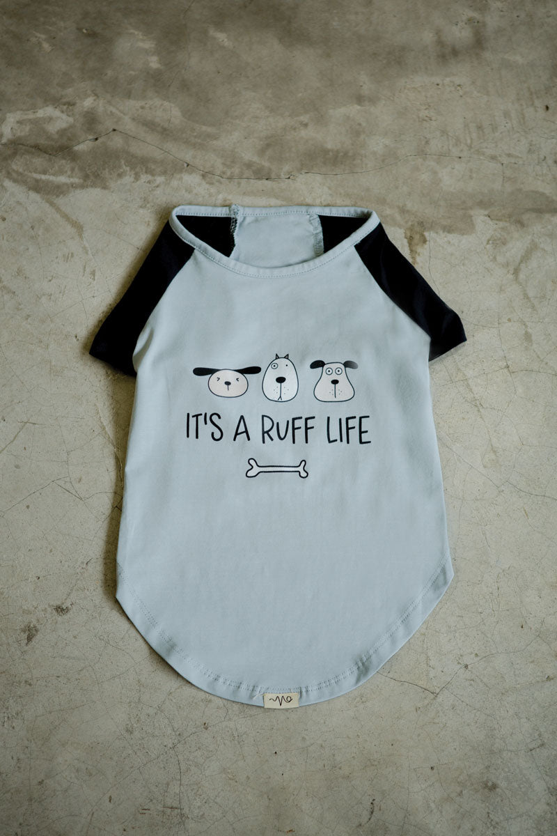 Paw-er Active Tee (It's a Ruff Life - Blue)