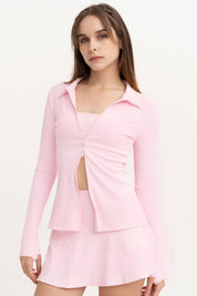Ashley Cardigan (Pink Smoothie)