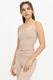 Core Padded Tank (Almond)