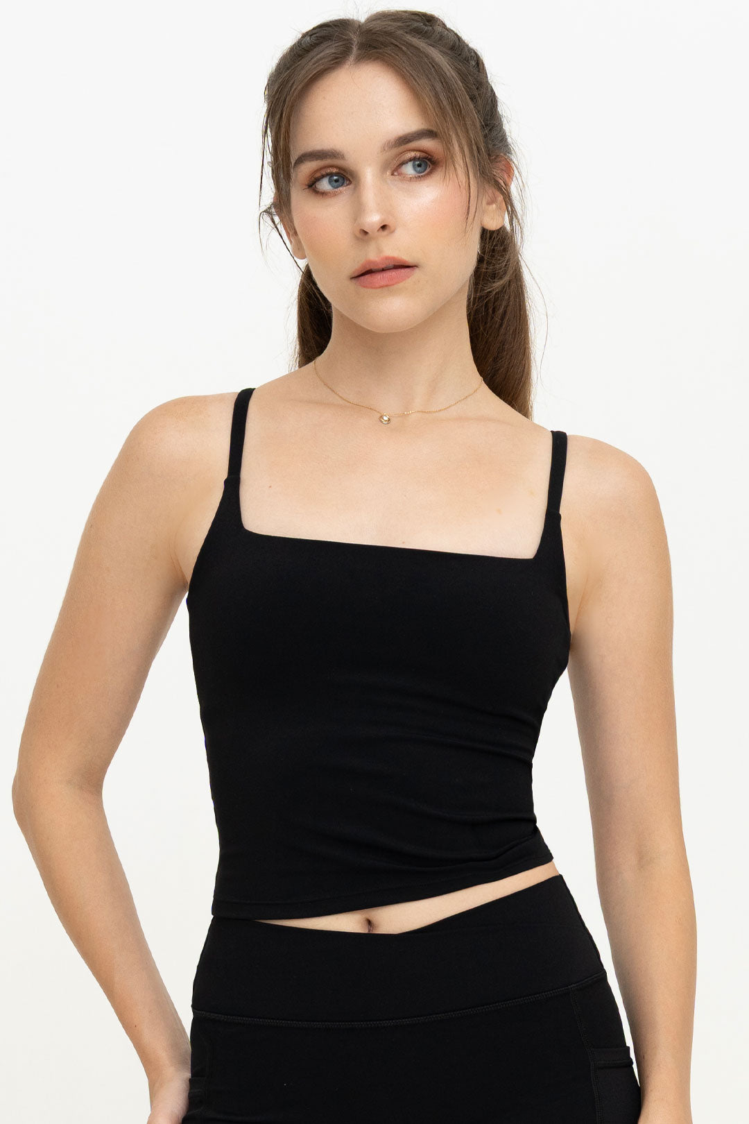 Core Padded Tank (Black/Milk)