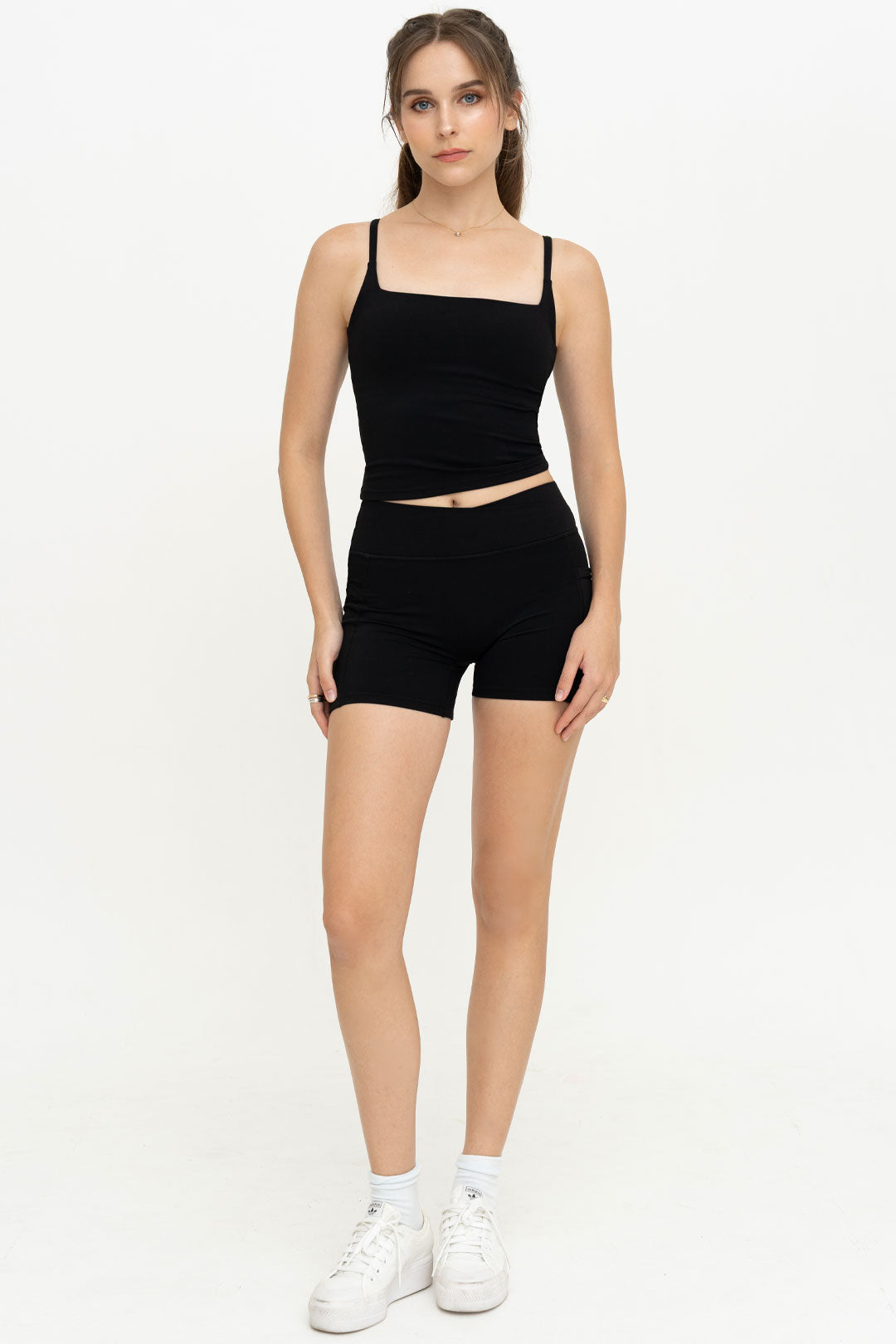 Core Padded Tank (Black/Milk)