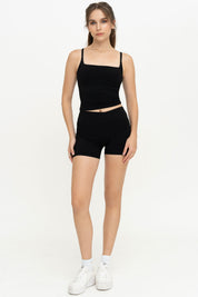 Core Padded Tank (Black/Milk)