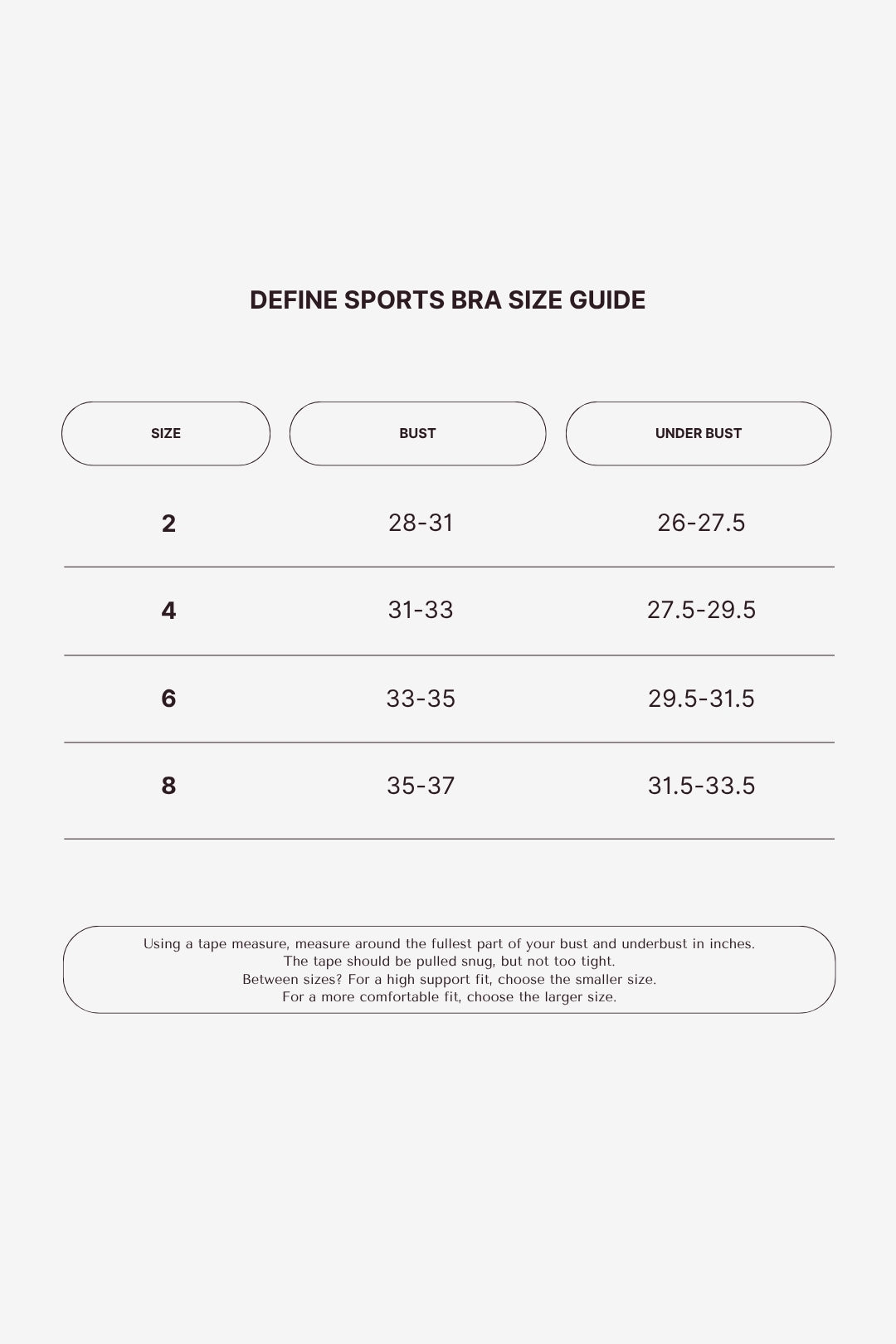 Define Sports Bra PREORDER