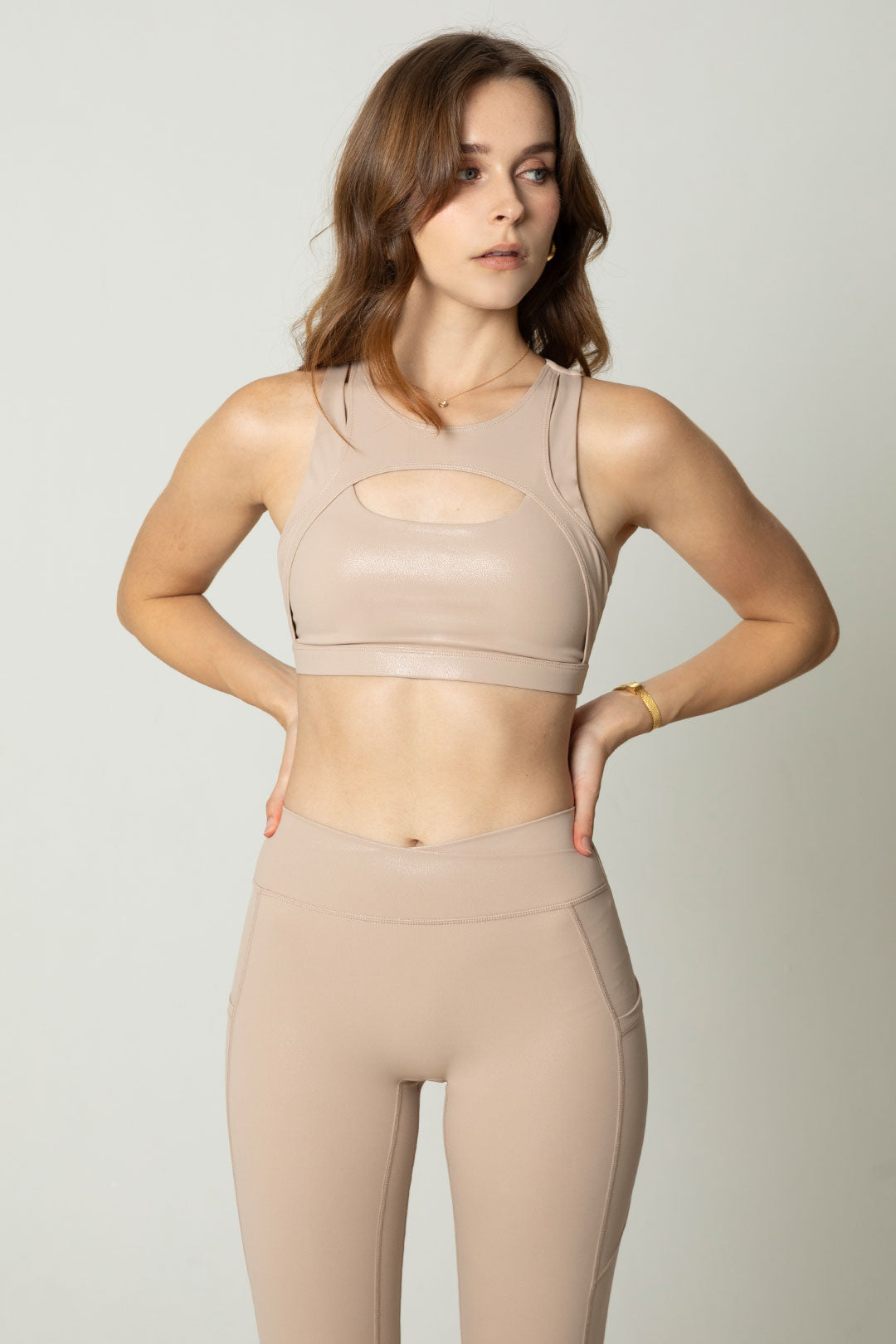 Eclipse Sports Bra (Almond Shimmer)