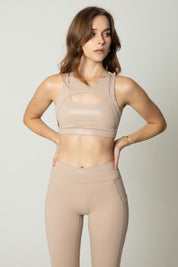 Eclipse Sports Bra (Almond Shimmer)