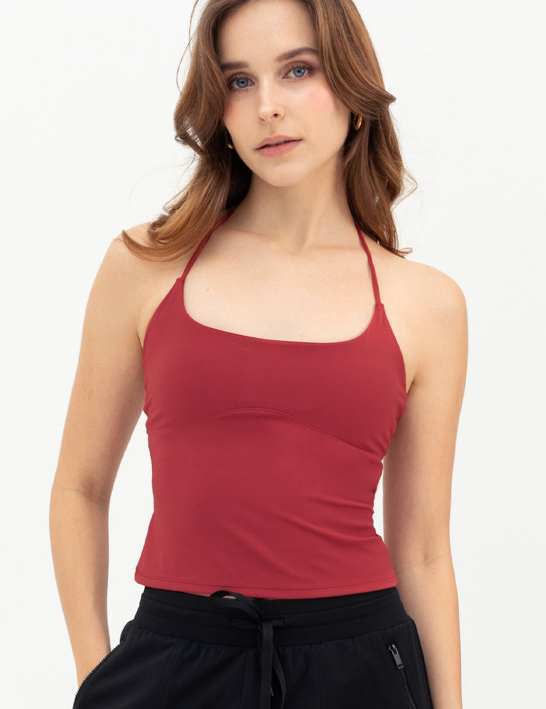 Era Halter Tank, Ruby, size 2, no issue