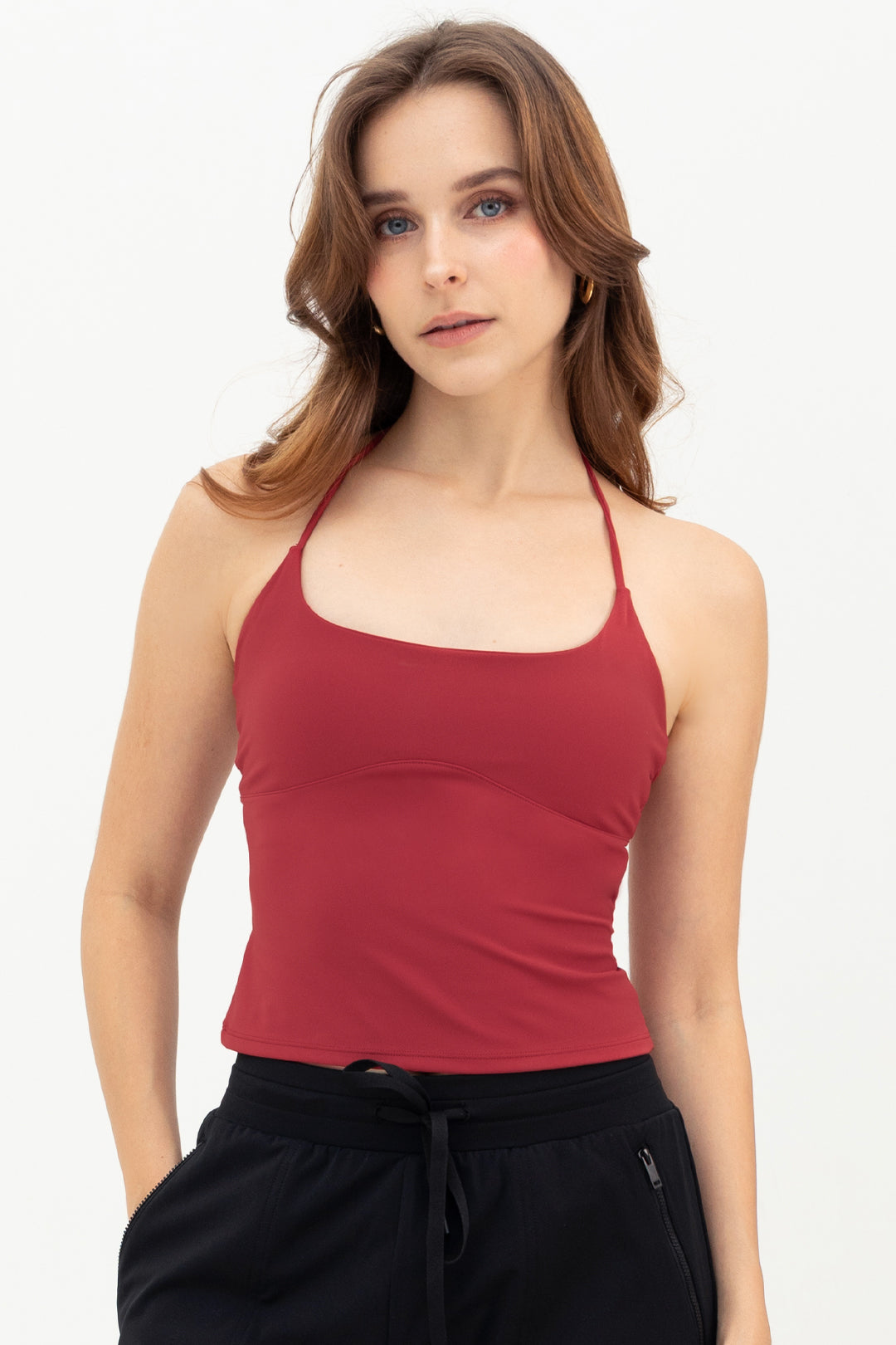 Era Halter Tank, Ruby, size 2, no issue