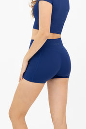 Peachy Mini Shorts (hidden scrunch) (Blueberry)