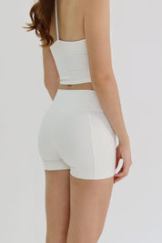 Peachy Mini Shorts (Milk Shimmer)