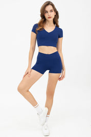 Unmatched Padded Tee (Blueberry)