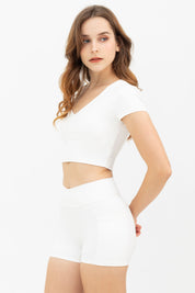 Unmatched Padded Tee (Milk)