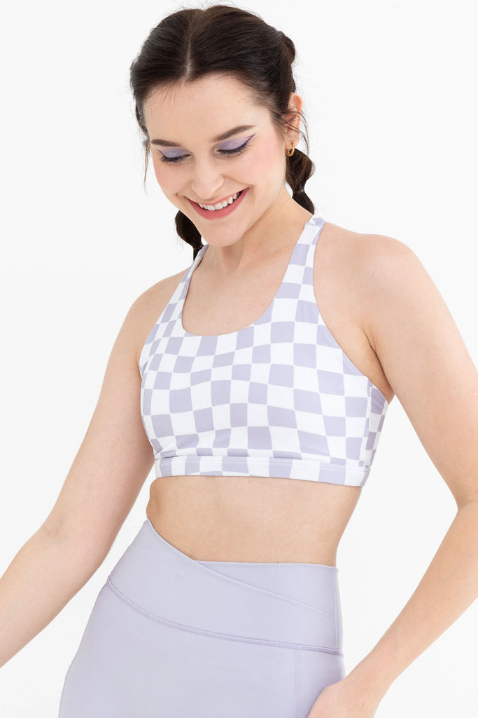 Z Supply Check Mate Sports Bra-Sandstone