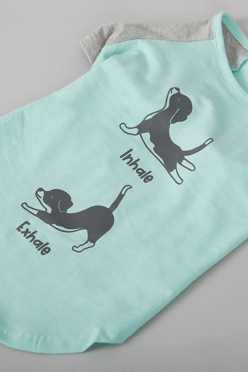 Paw-er Active Tee (Inhale Exhale - Mint)