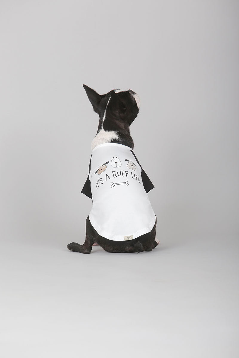 Paw-er Active Tee (it’s a Ruff Life - White)